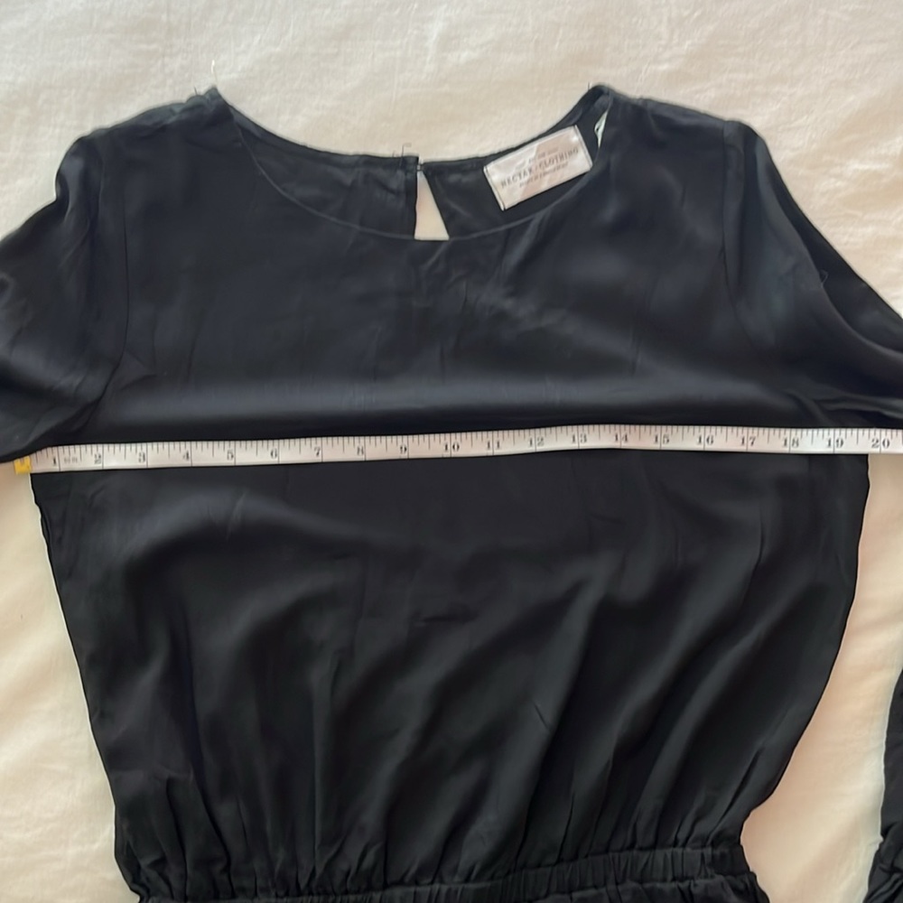 NWOT NECTAR black romper w/pockets - Picture 6 of 8
